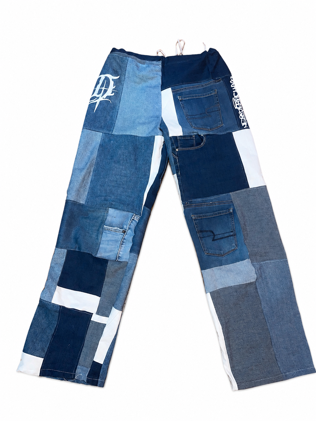 Pantalon/buzo pachwork regulable con cordon