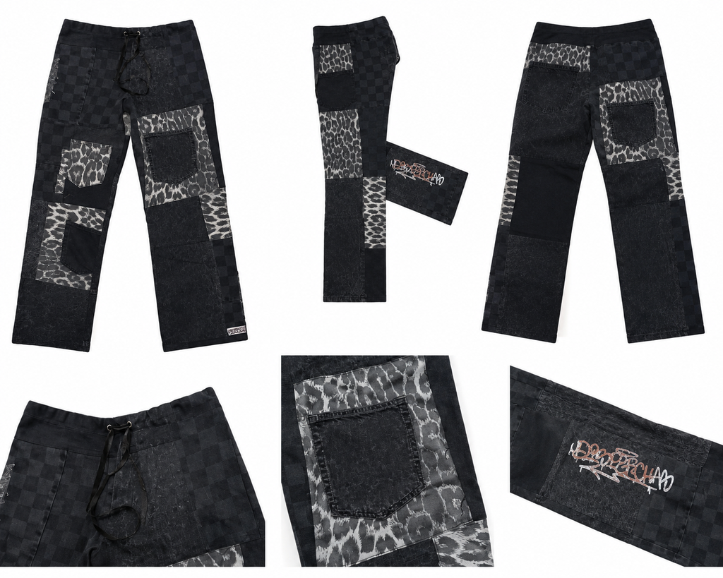 Pantalon/buzo print ajustable  con cordon M/L