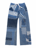 Pantalón parches zigzag