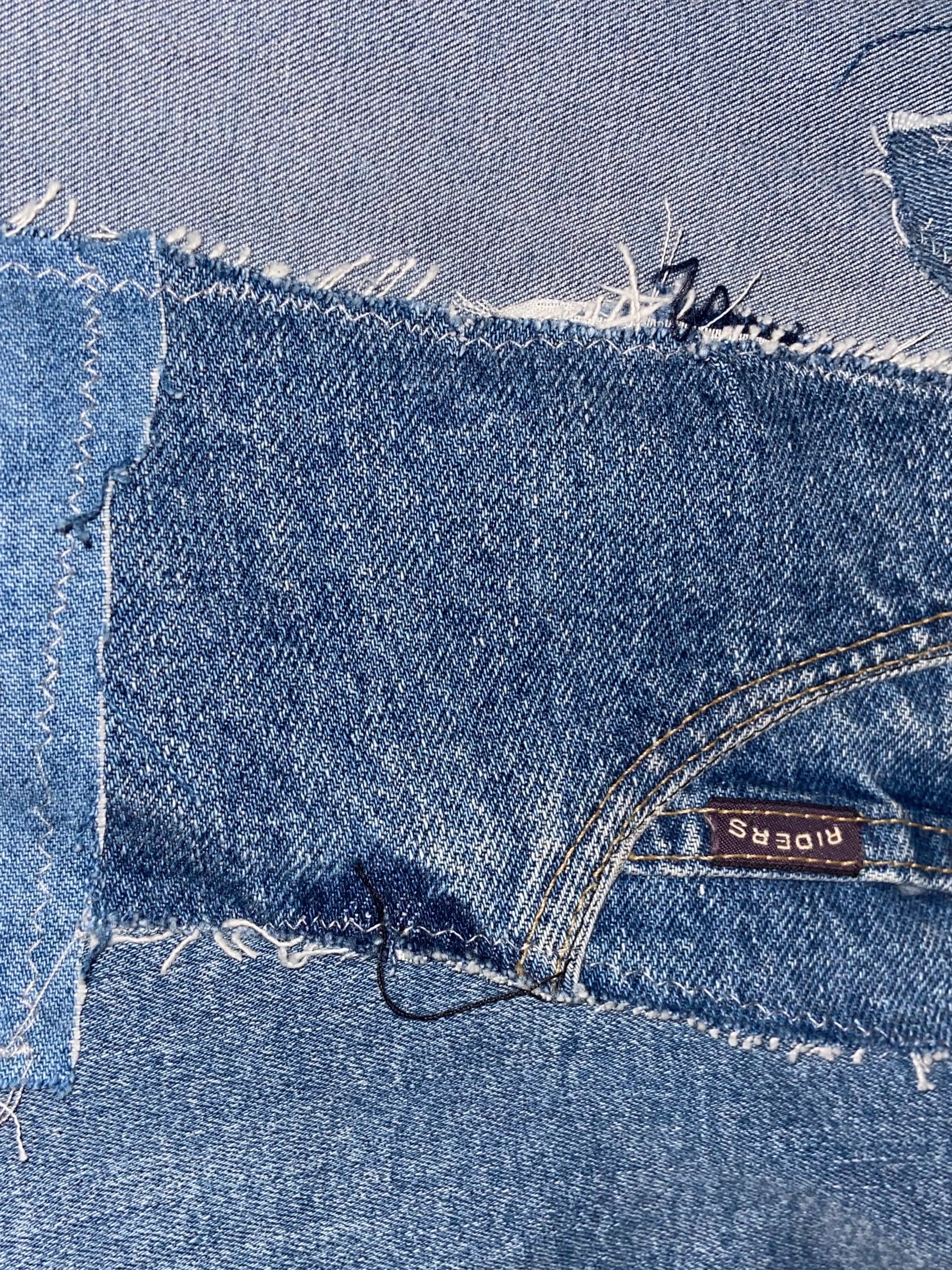 Pantalón parches zigzag