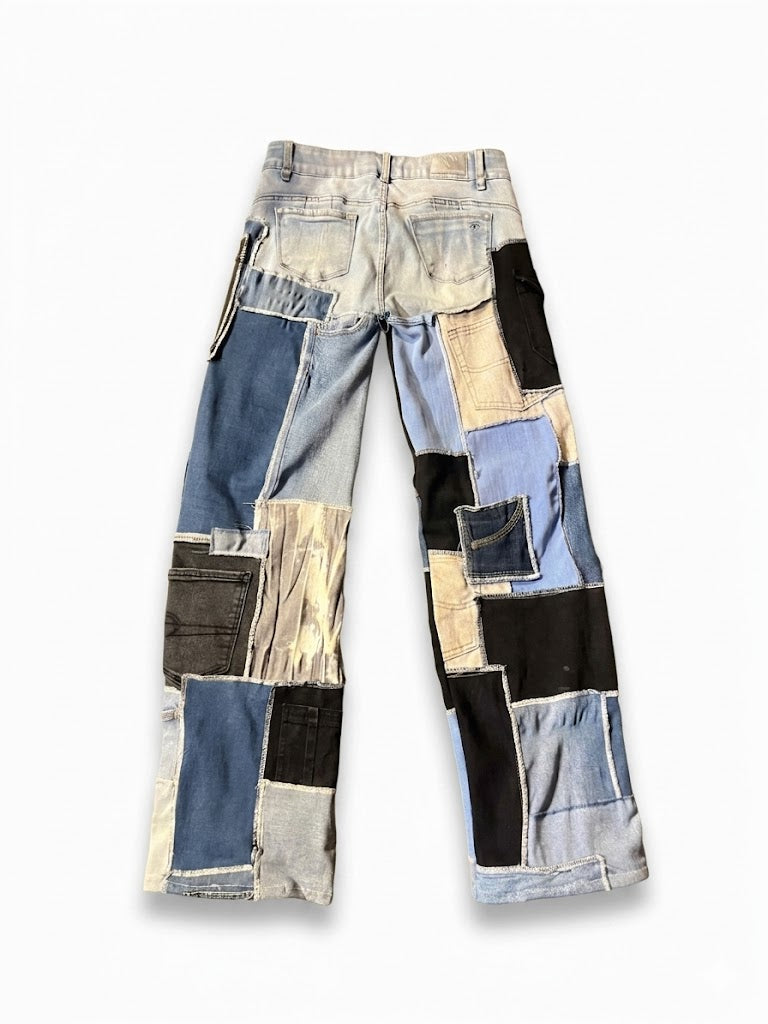 Pantalones cuadros jeans