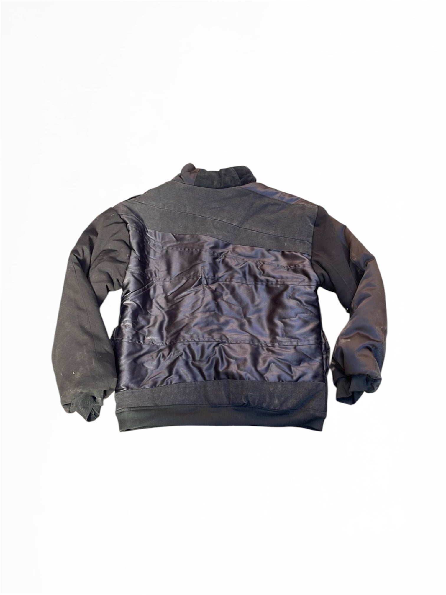 chaqueta patchwork negra